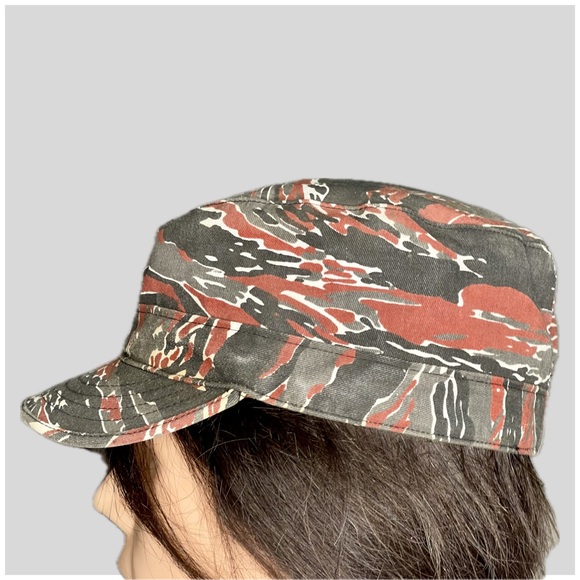 Vintage 90’s Military Issued Camouflage Combat BDU Cap Size 7 ¼ - Picture 5 of 6